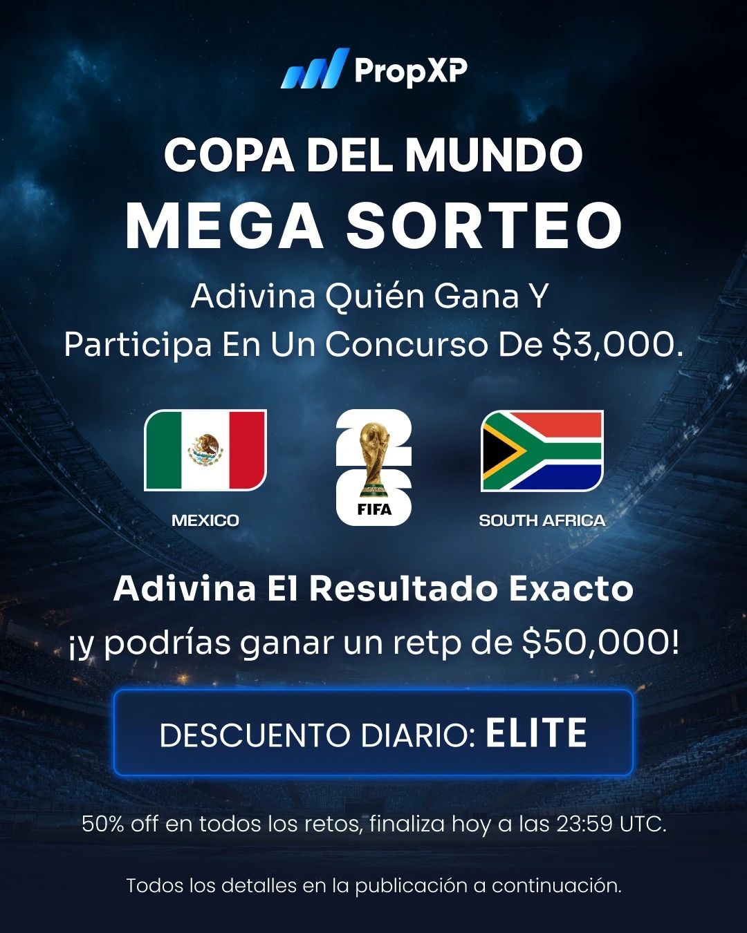 PropXP Copa del Mundo Mega Sorteo Código ELITE